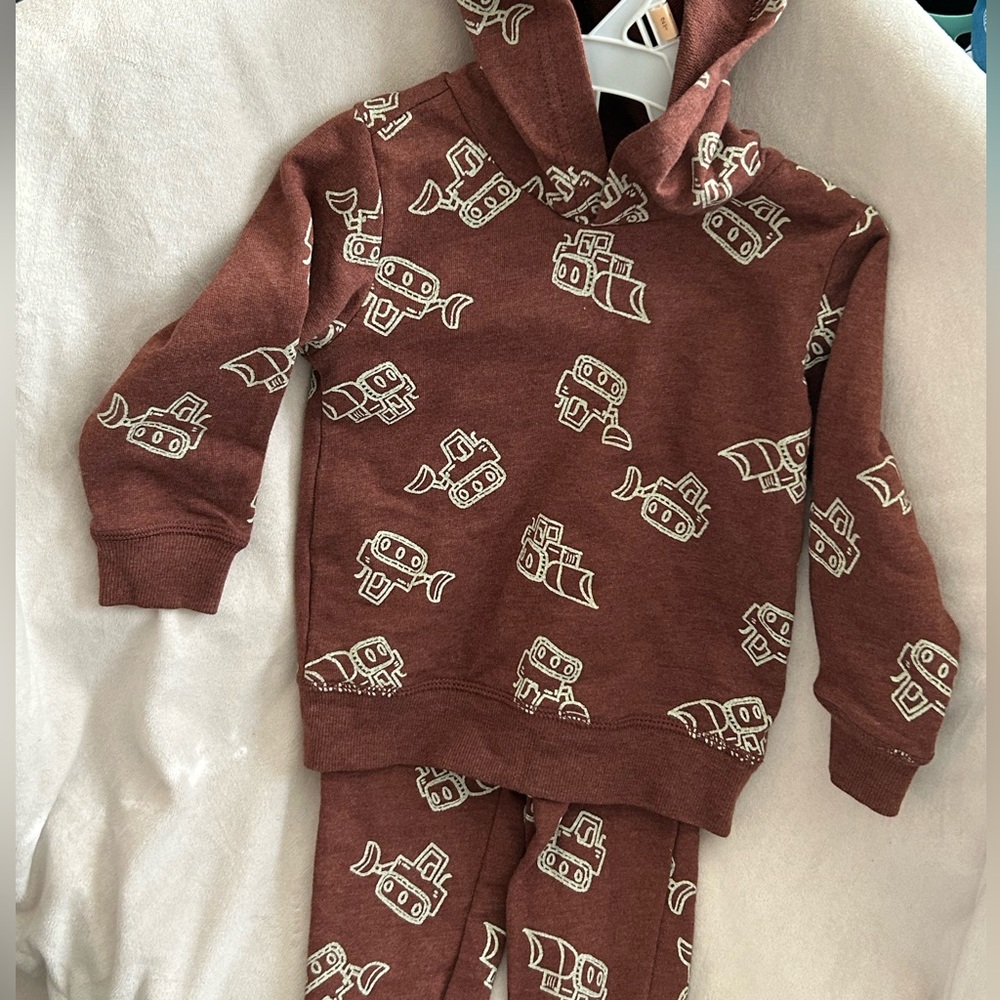 Carter’s Toddler Boy Hooded Sweatsuit Set - 2T